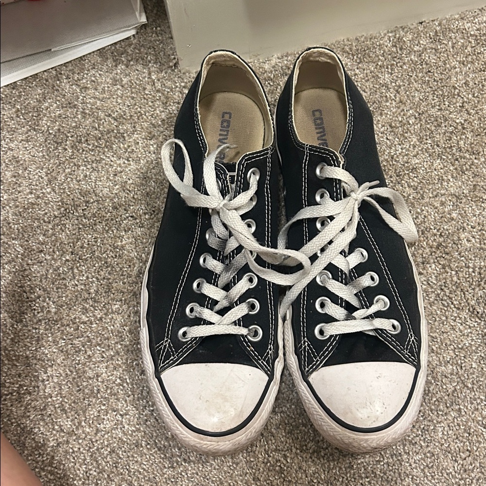 Converse Black and White Canvas Shoes